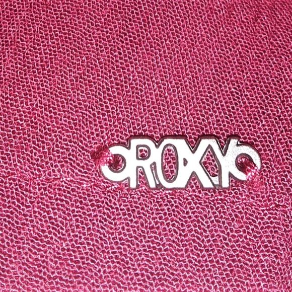 ROXY burgundy cropped blouse w/ statement sleeves! - Picture 6 of 6